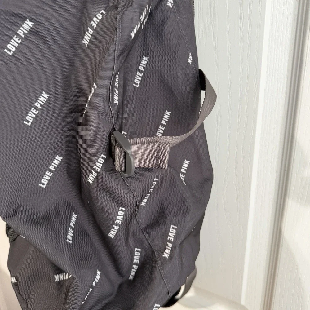 Pink Victoria's Secret Campus Logo Convertible Backpack Duffel Bag Travel Preppy